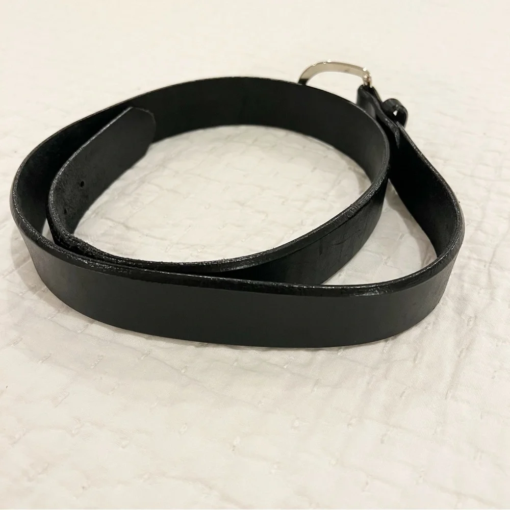 Silver Creek Collection Belt Mens 36 Black Genuine Leather Basic Made in USA